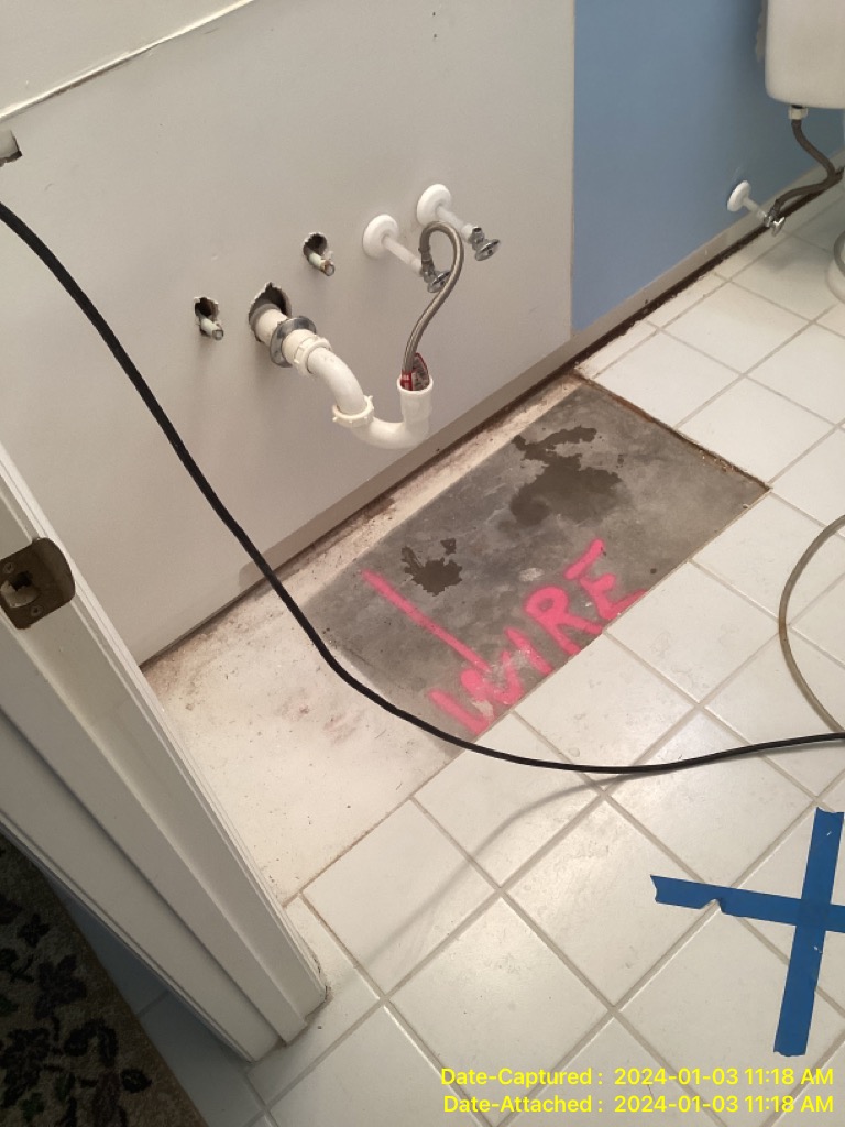 Bathroom Water Damage in Fort Pierce FL 34982 home